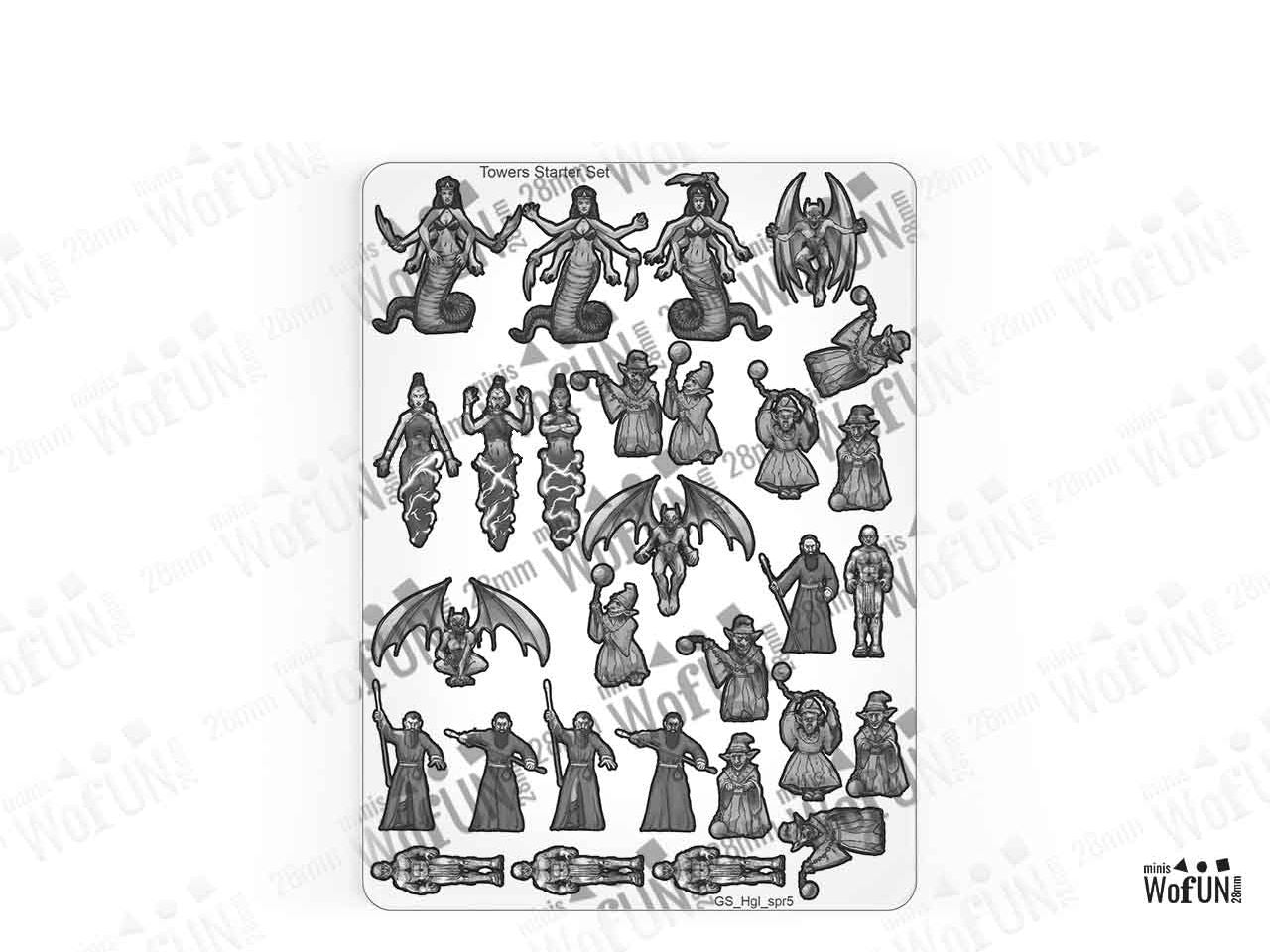 Tower's Starter Set (Mix Characters)