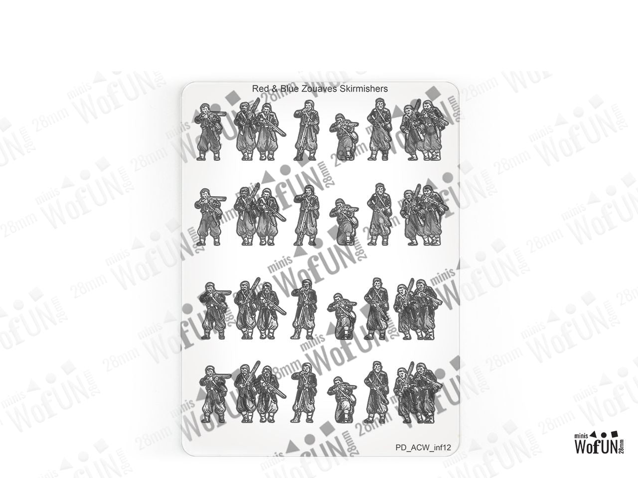 Red & Blue Zouves Skirmishers