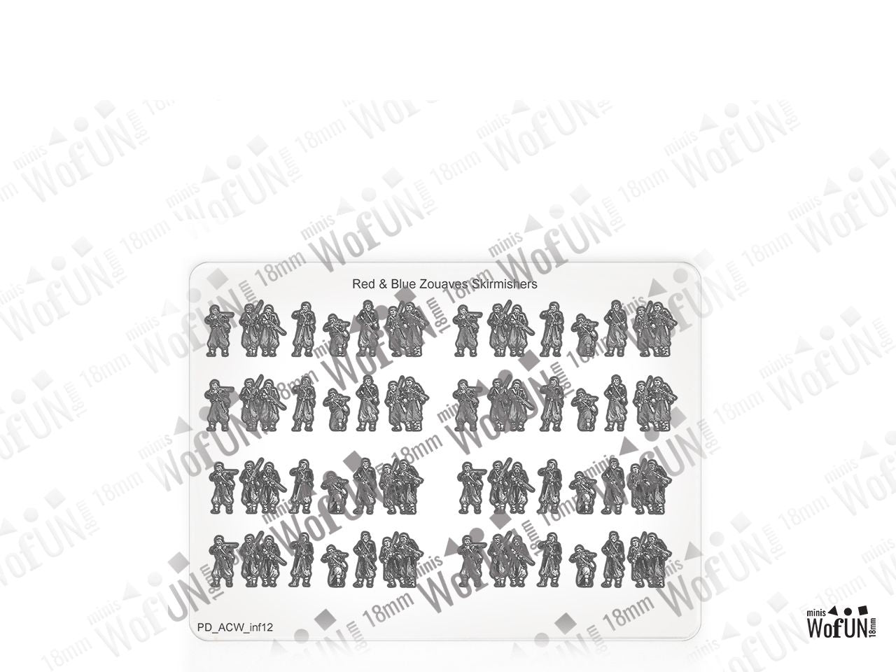 Red & Blue Zouves Skirmishers