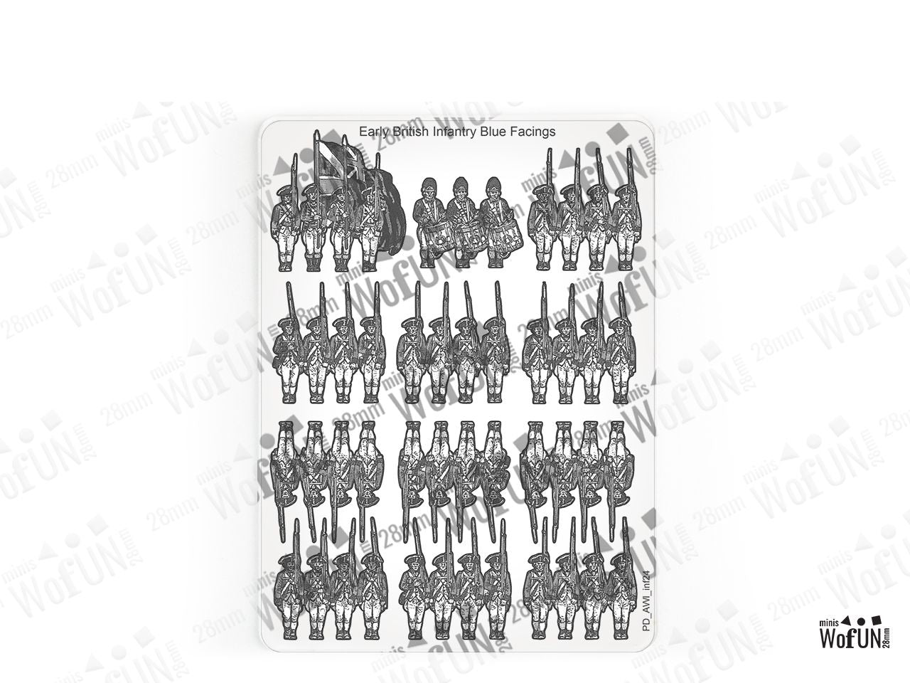 Early British Infantry Blue Facings