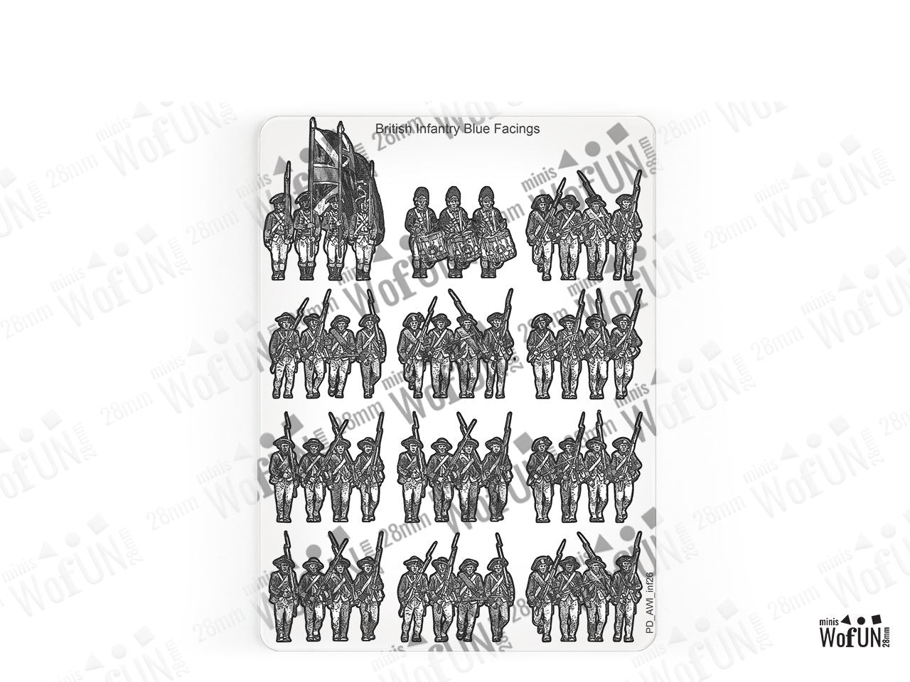 British Infantry Blue Facings