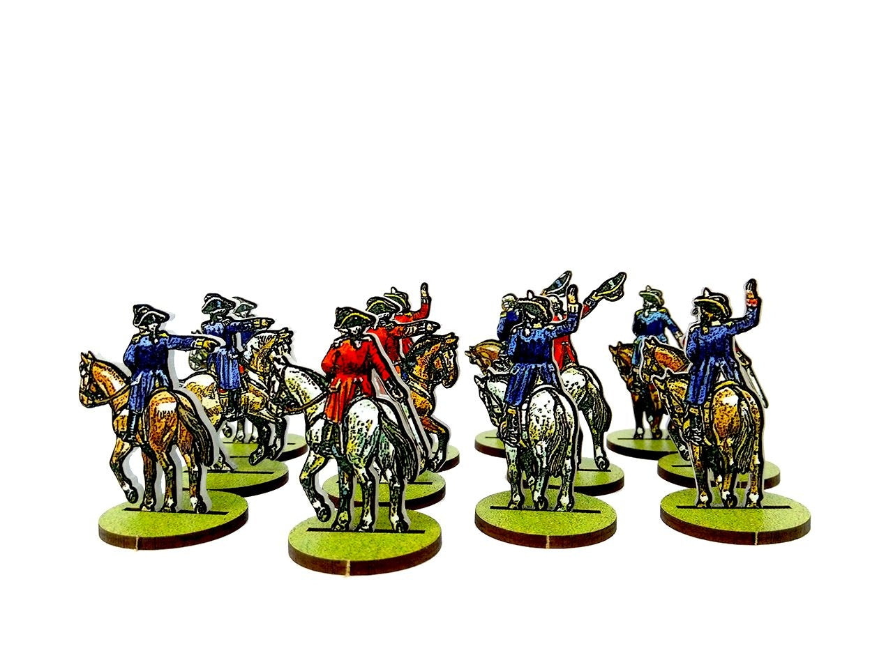 American and British Mounted Officers