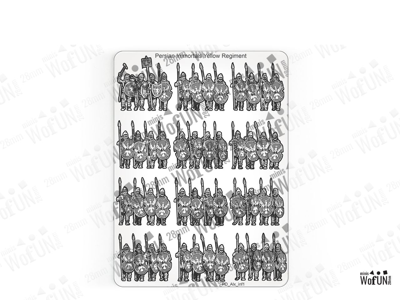 Persian Immortals Yellow Regiment
