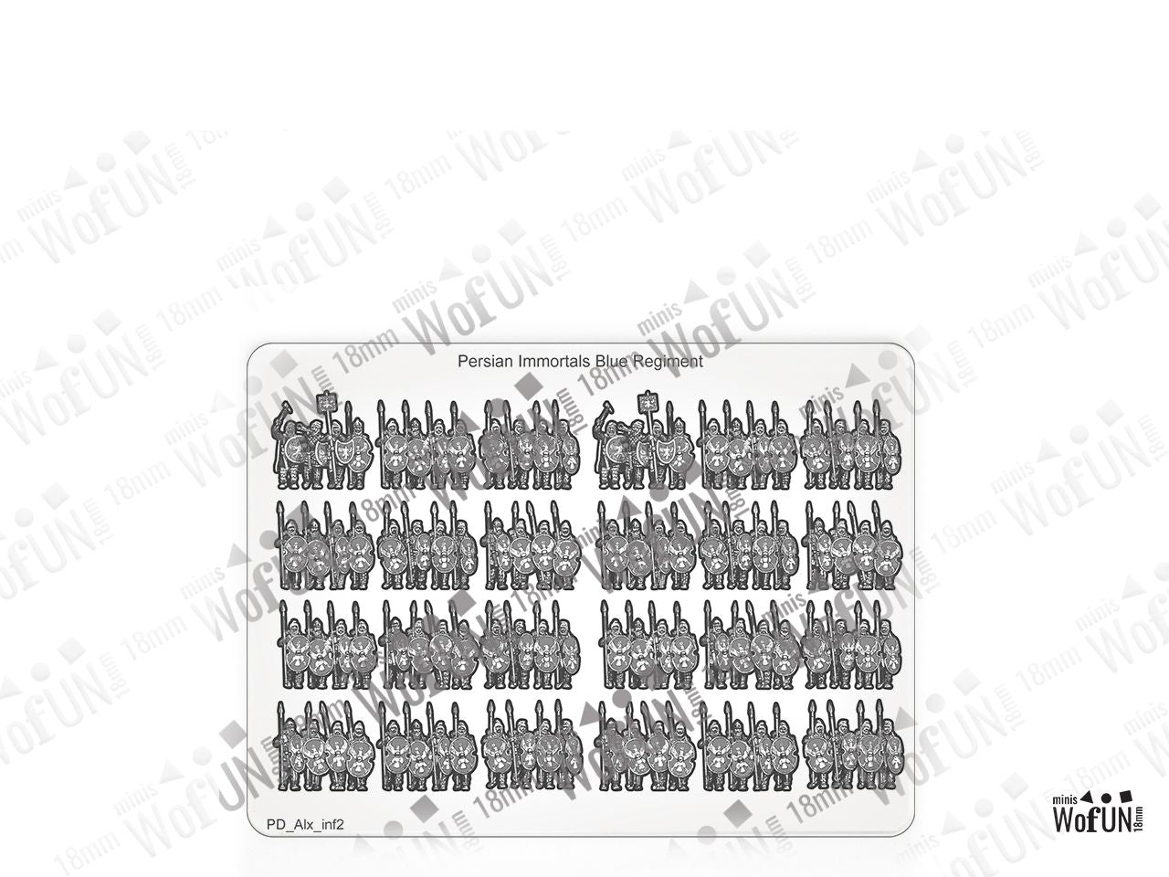 Persian Immortals Blue Regiment