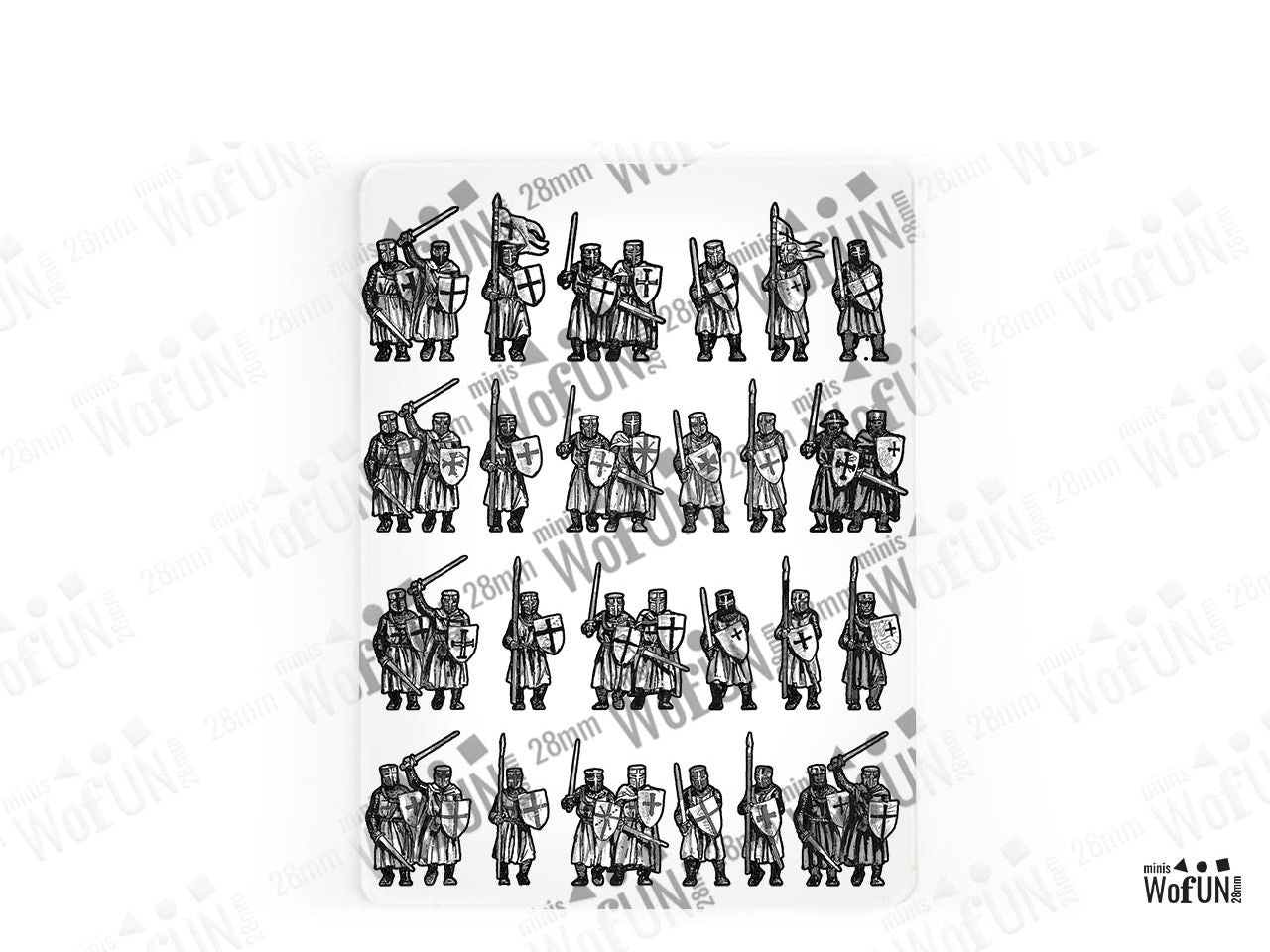 Knights and Sergeants on Foot