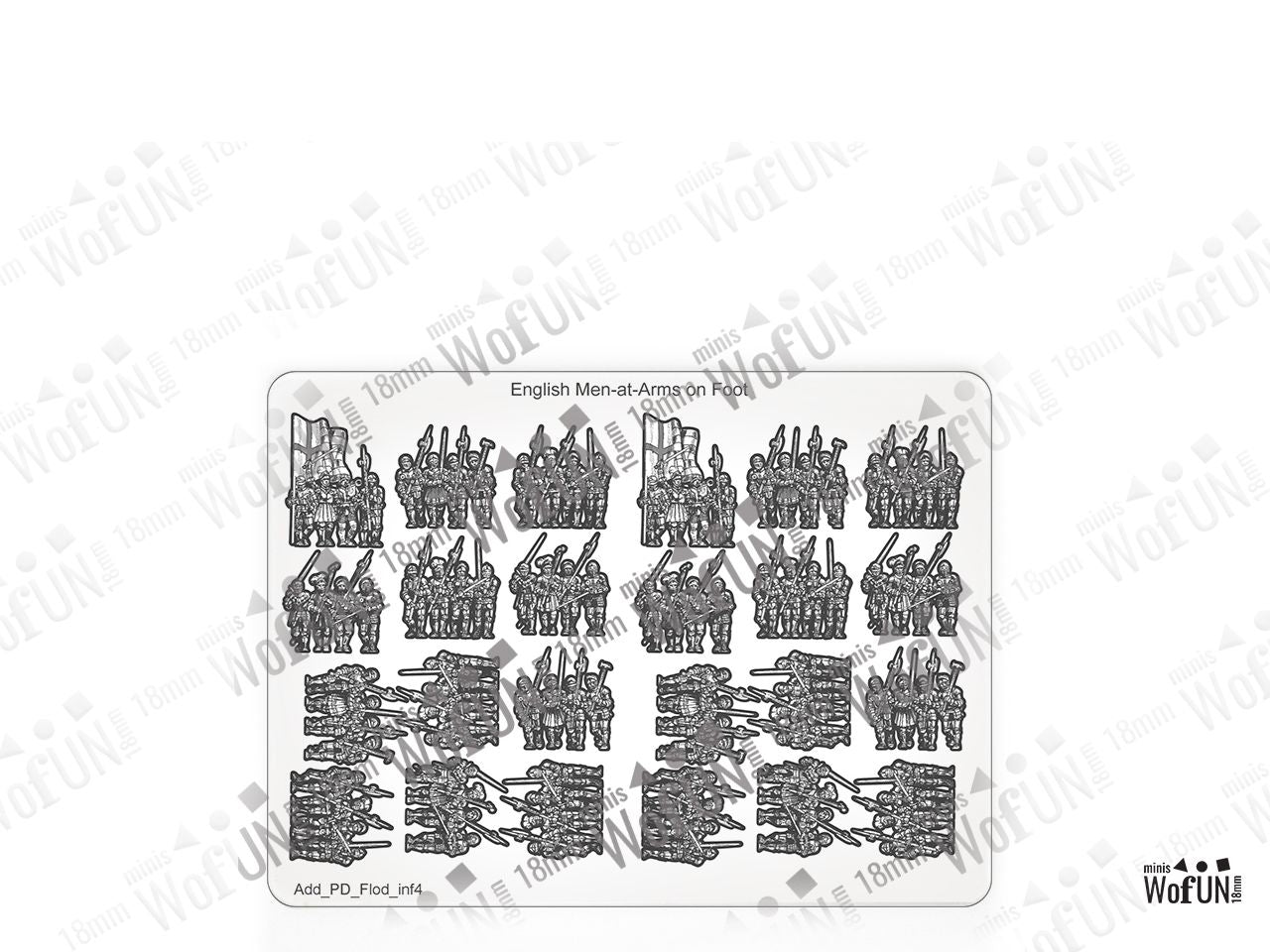 English Men-At-Arms (Knights) On Foot