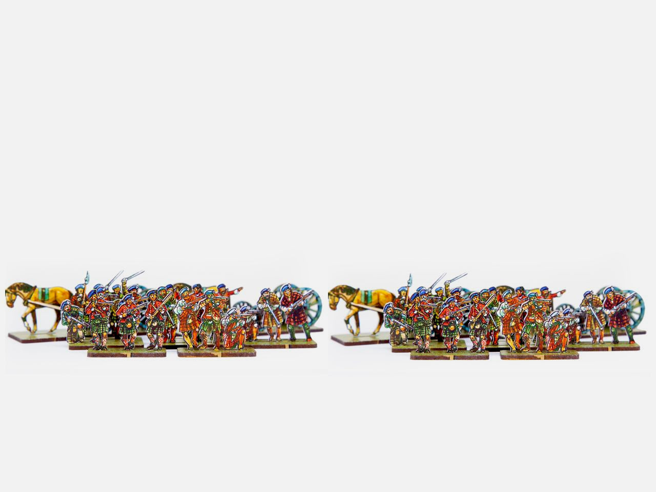 Limbered Artillery & Skirmishers