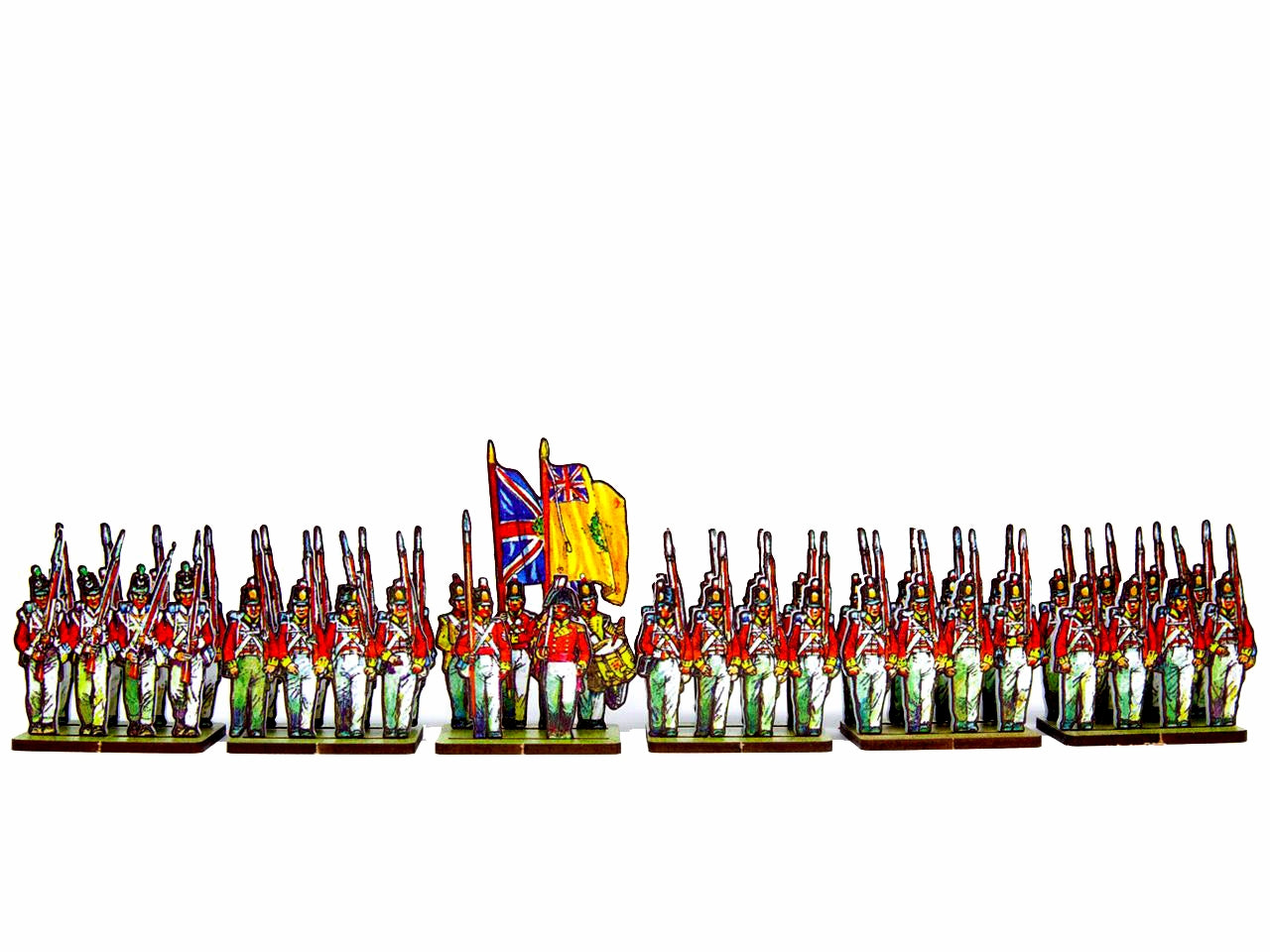 British Infantry Centre Companies, yellow facing