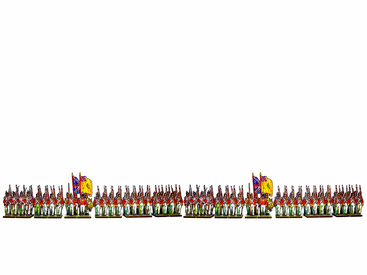 British Infantry Centre Companies, yellow facing