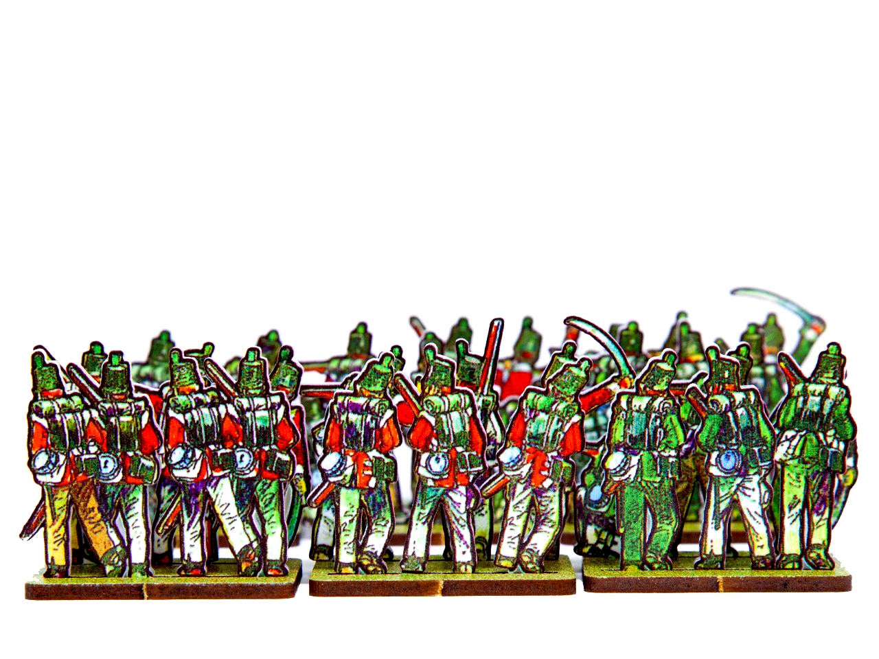 British Light Infantry in skirmish order