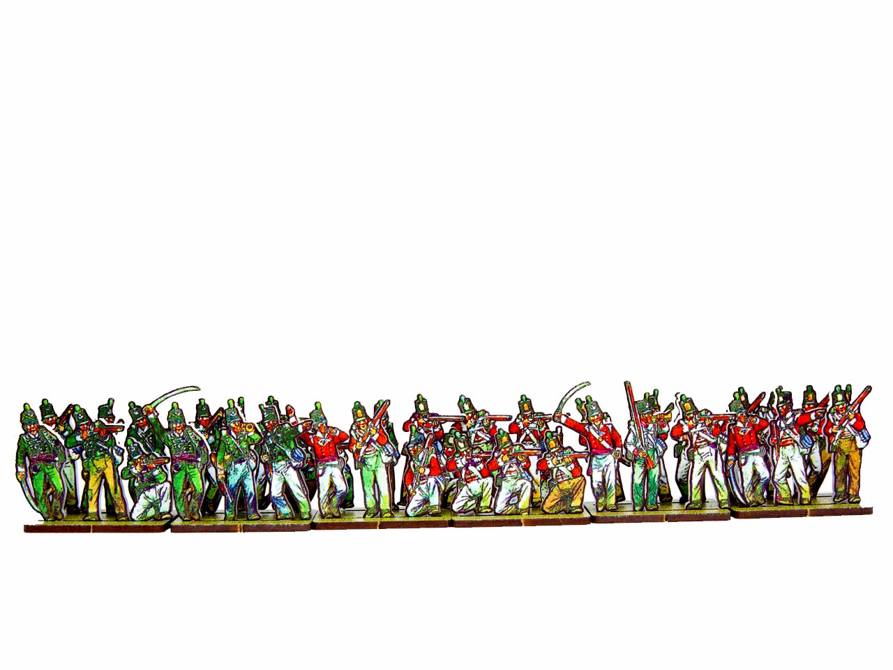 British Light Infantry in skirmish order