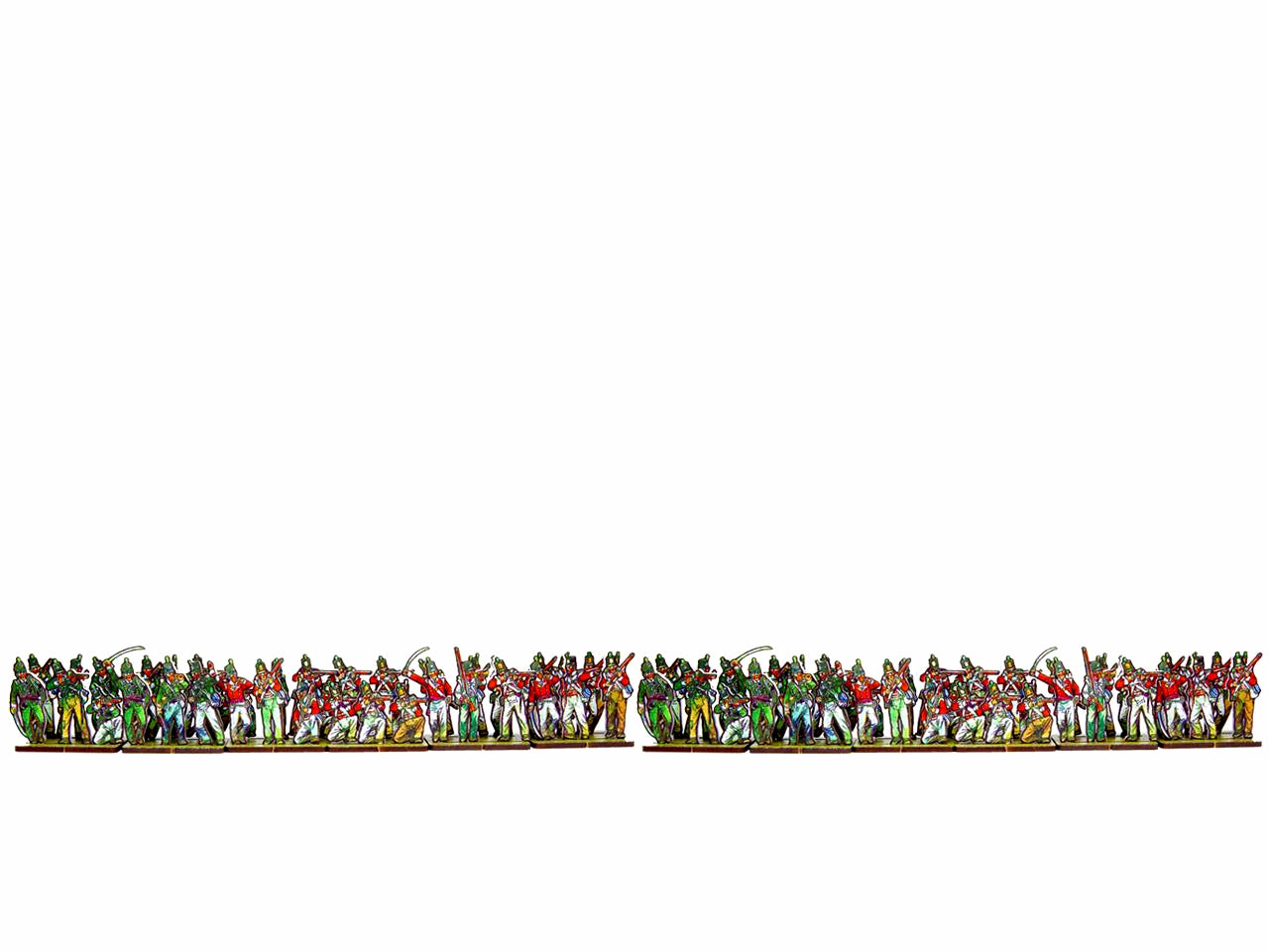 British Light Infantry in skirmish order