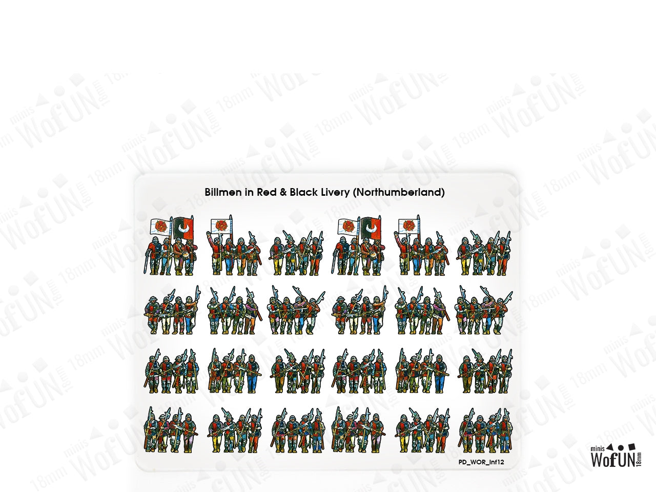 Billmen in Red & Black Livery (Northumberland)