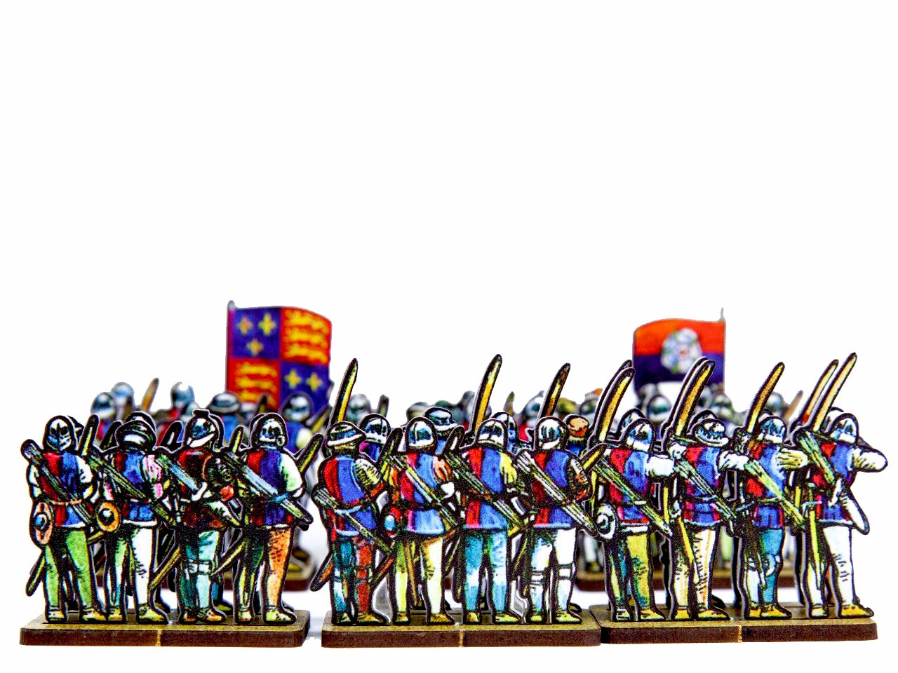 Bowmen in Red & Blue Livery (Edward IV, Richard III)