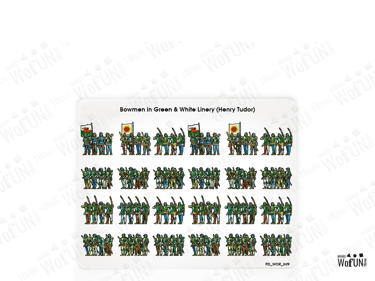 Bowmen in Green & White Livery (Henry Tudor)