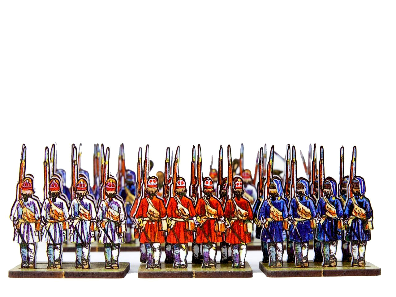Dutch Grenadiers (red, blue and white uniforms)