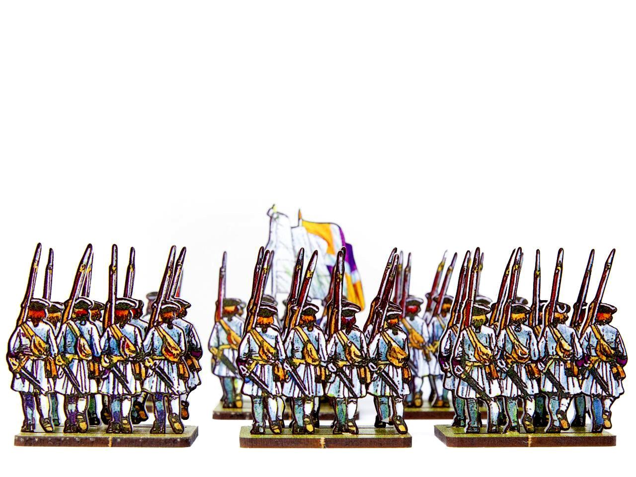 French Line Infantry Flandre (white facings & purple cuffs)