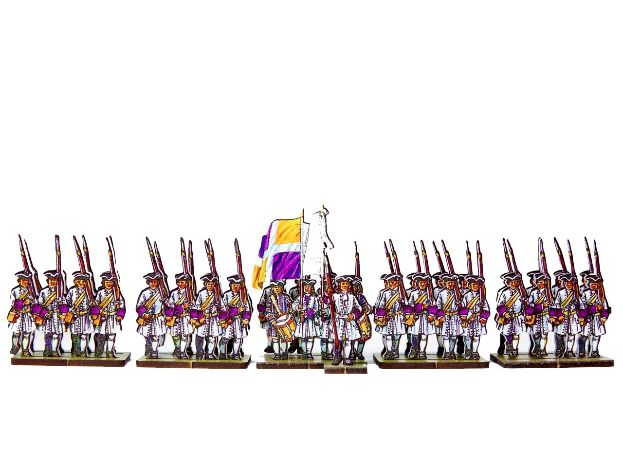 French Line Infantry Flandre (white facings & purple cuffs)