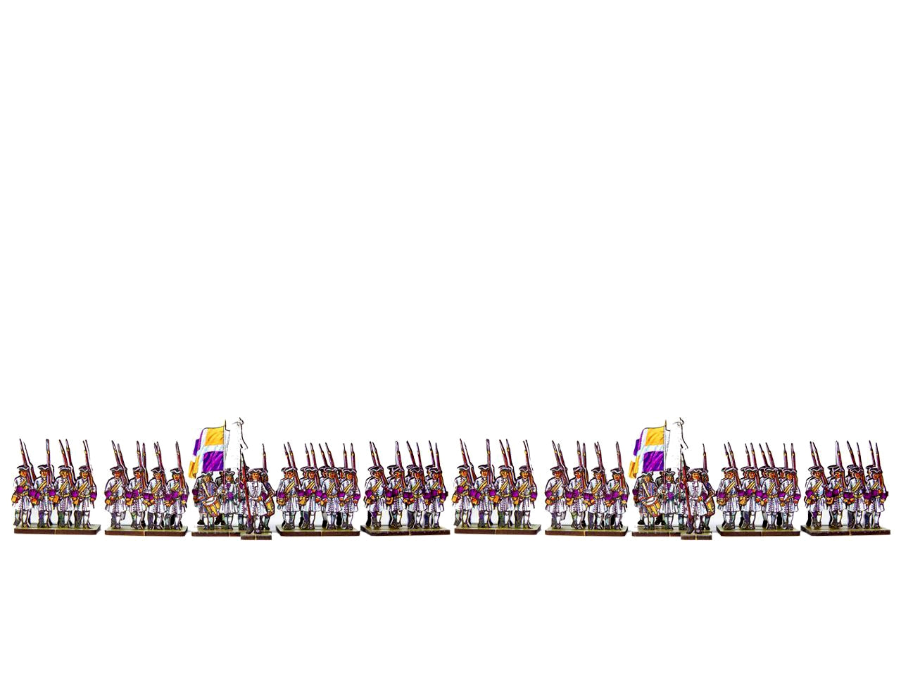 French Line Infantry Flandre (white facings & purple cuffs)
