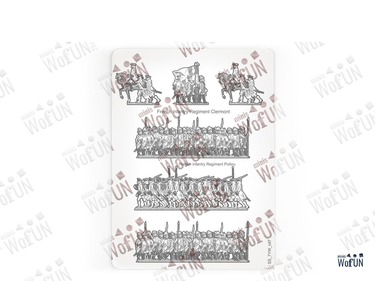 French Infantry Regiment Clermont, French Infantry Regiment Poitou