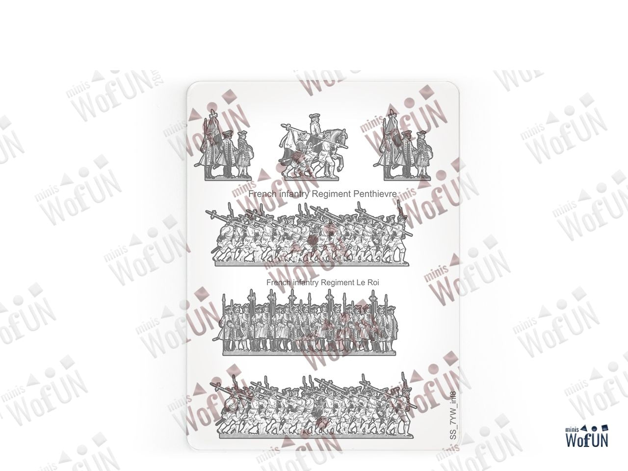 French Infantry Regiment Penthievre, French Infantry Regiment Le Roi