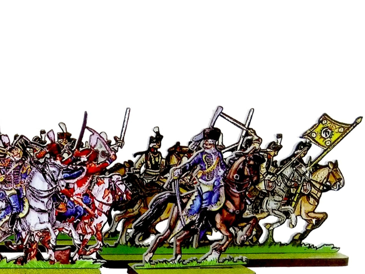 Prussian 2nd Hussars in Charge, Prussian Cuirassier Cavalry