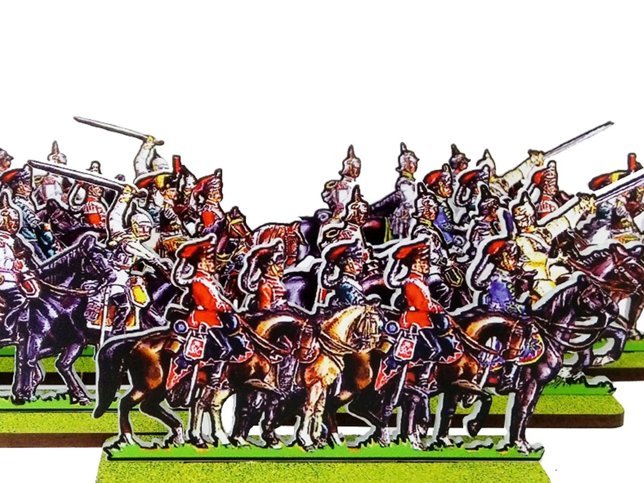 Prussian Hussars and Cuirassiers