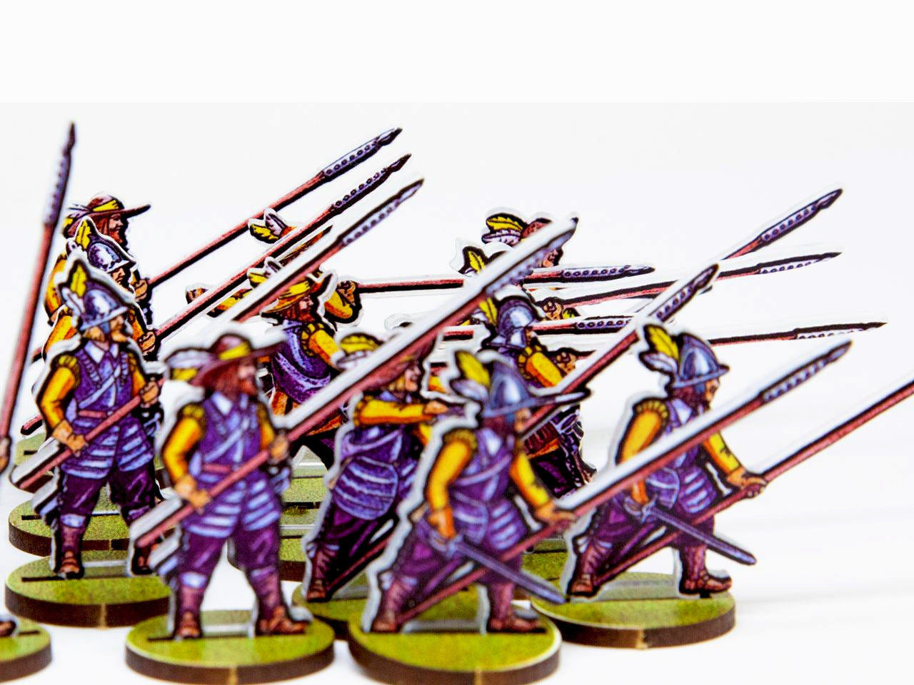 Pikemen. Regiment Yellow
