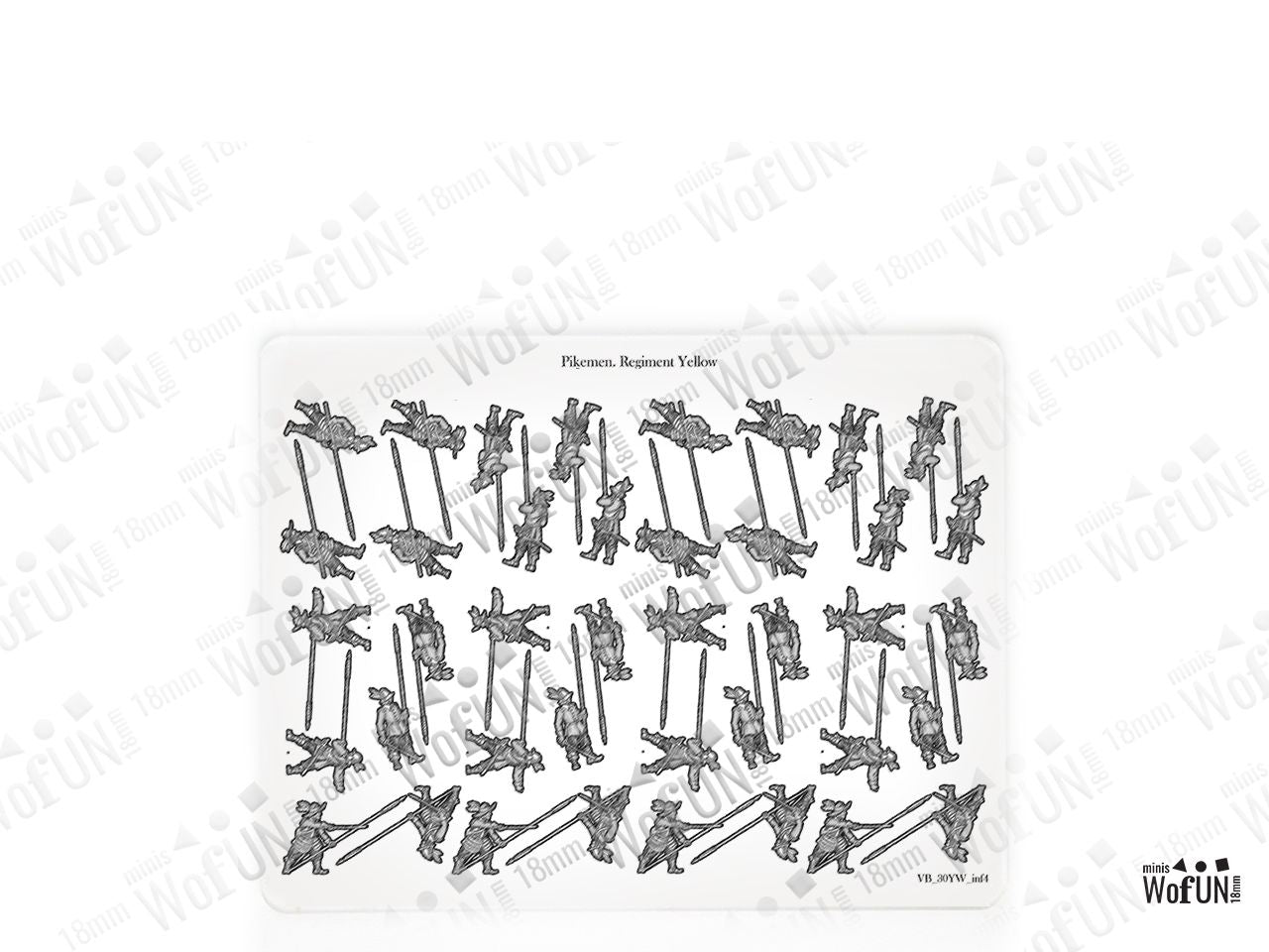 Pikemen. Regiment Yellow