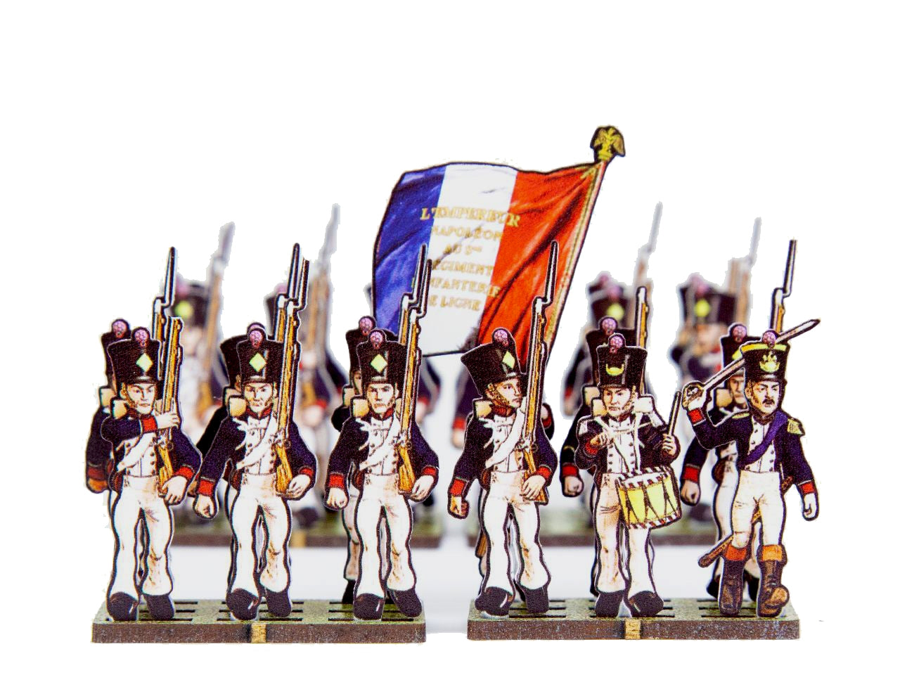 Figurine SOMOV Peinte 90mm- Chasseur d'Infanterie légère (1805/1807 Figurine SOMOV Peinte 90mm- Chasseur d'Infanterie légère (1805/1807