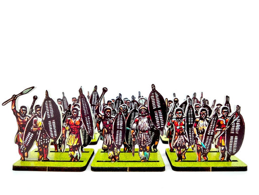 Zulu Warriors Large Shields Black