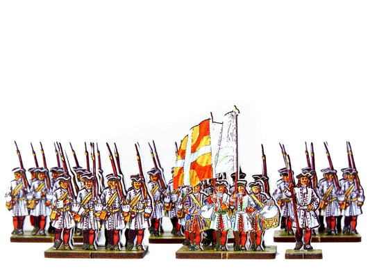 French Line Infantry des Landes (white facings & red stockings)