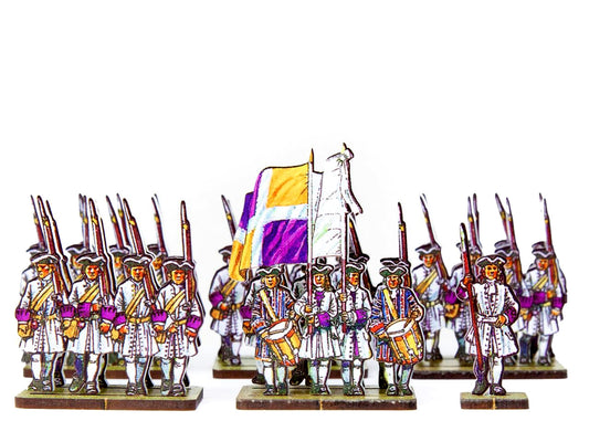 French Line Infantry Flandre (white facings & purple cuffs)