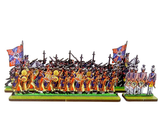 Prussian Musical Band of Turkish Jannissaires, Prussian Infantry 18 Reg. Musketeers