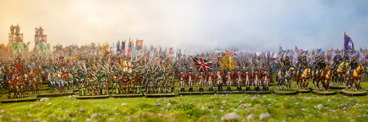 WoFun ready-to-play historical armies displayed on a tabletop battlefield