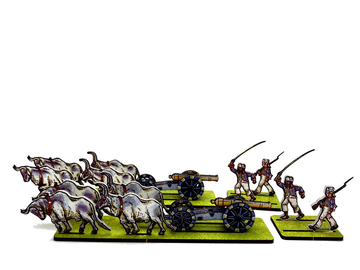 Artillery Limber with Oxen