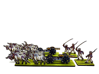 Artillery Limber with Oxen