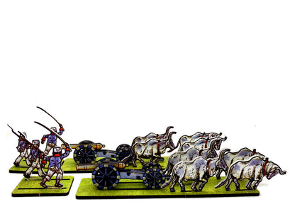 Artillery Limber with Oxen
