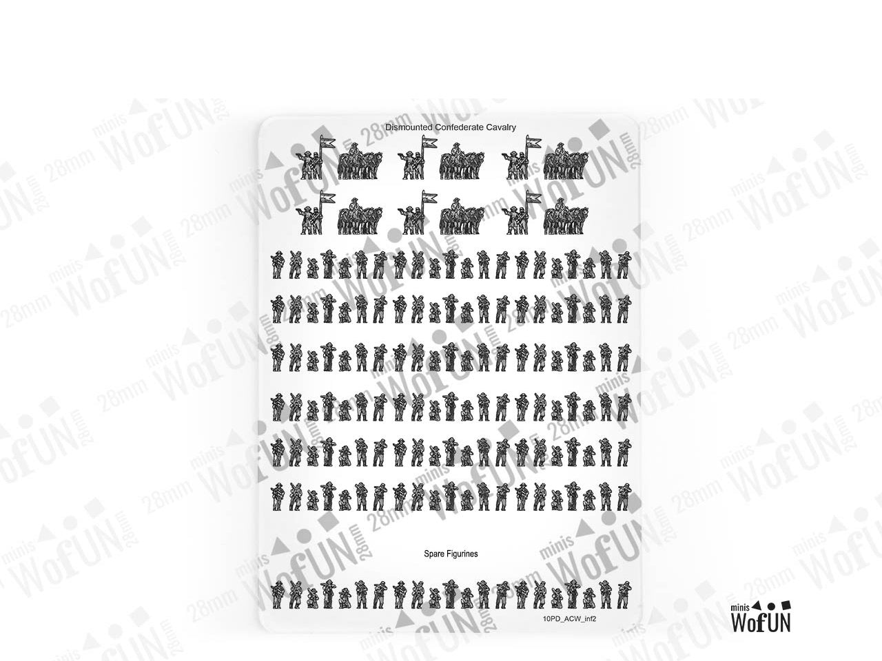 Dismounted Confederate Cavalry