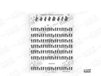 Confederate Commanders & Skirmishers