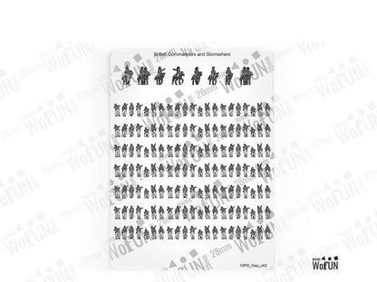 British Commanders and Skirmishers