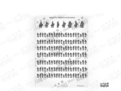 Russian Commanders and Skirmishers