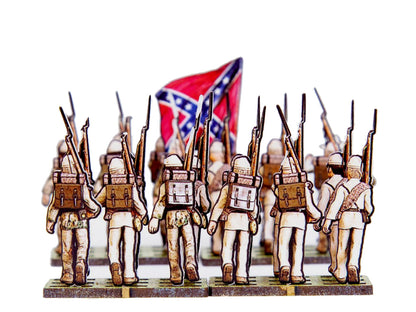 Confederate Troops Marching