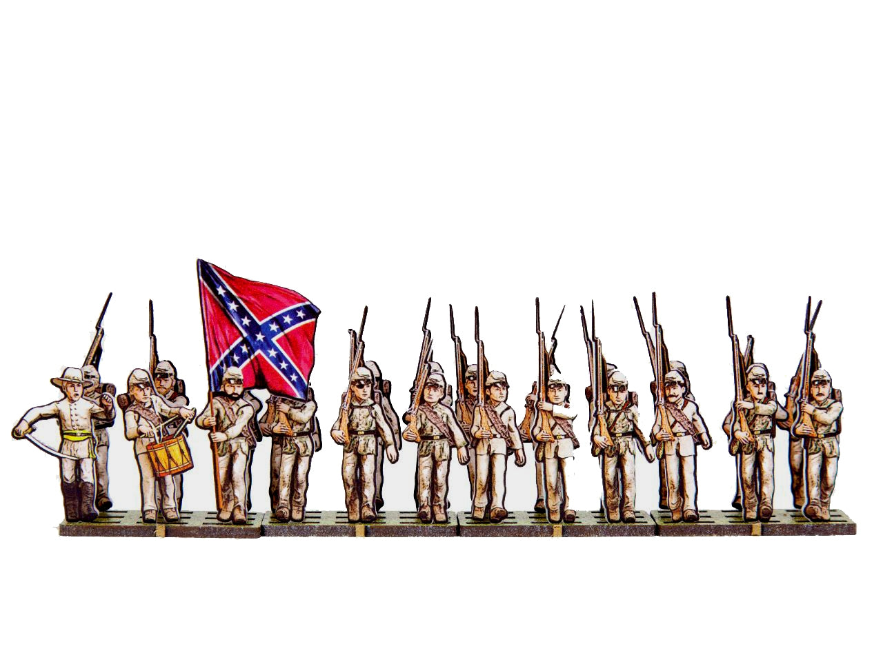 Confederate Troops Marching
