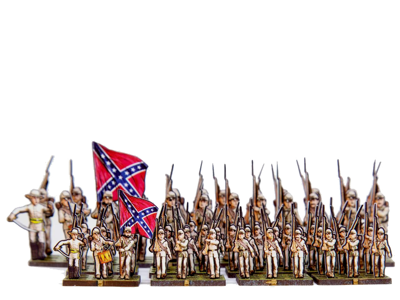 Confederate Troops Marching