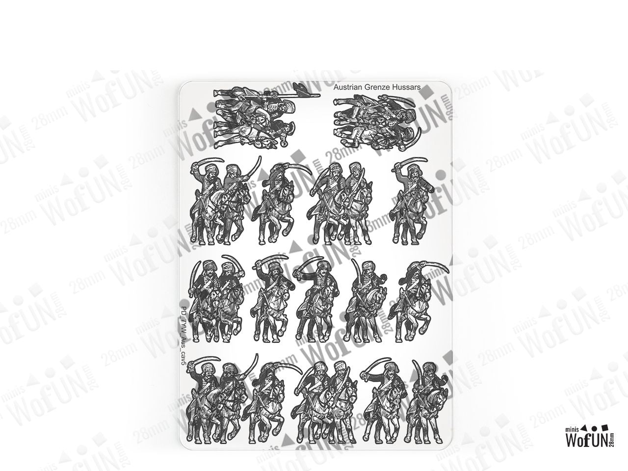 Austrian Grenze Hussars. Carlstadter and Warasdiner