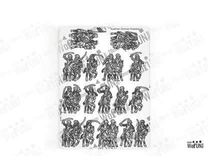 Austrian Grenze Hussars. Carlstadter and Warasdiner