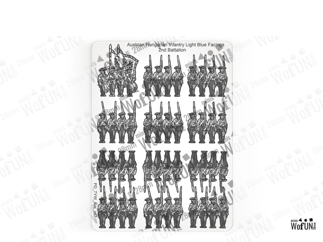 Austrian Hungarian Infantry Light Blue Facings