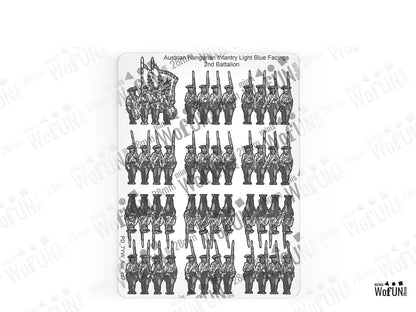 Austrian Hungarian Infantry Light Blue Facings
