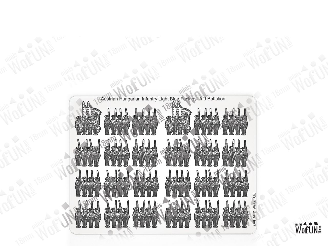 Austrian Hungarian Infantry Light Blue Facings